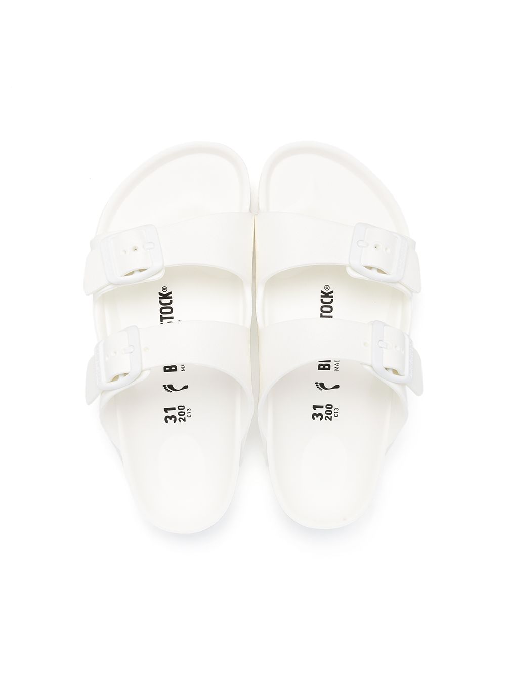 Sandali per bambini Birkenstock Kids bianchi con doppia fibbia 1018941 WHITE BIRKENSTOCK KIDS 