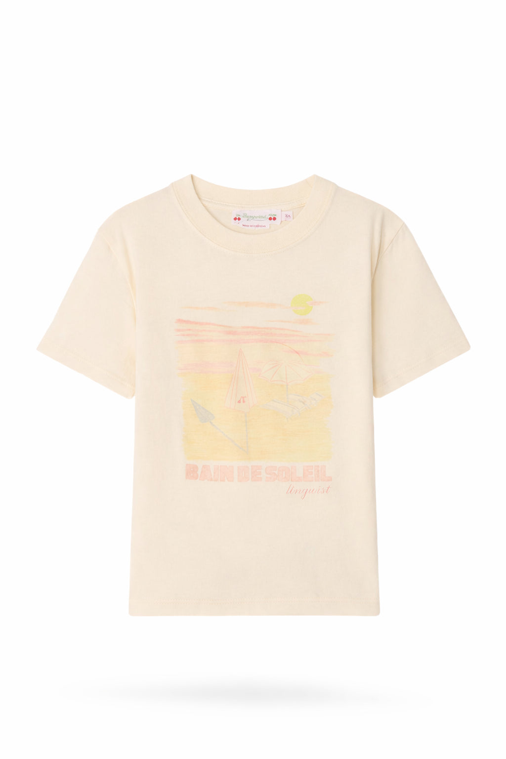 T-shirt Thida per bambina Bonpoint beige con stampa grafica all-over S06GTSK00023 103 BONPOINT KIDS 