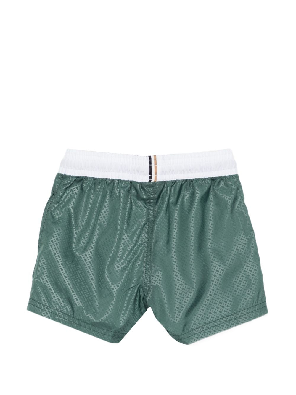 Costume per neonato Boss Kids verde con dettaglio logo J52838 68C BOSS KIDS 