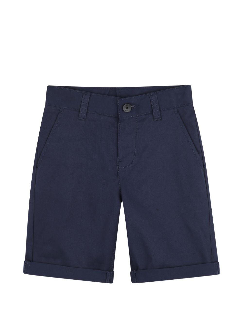 Shorts per bambino Boss Kids blu con risvolto J52921 849 BOSS KIDS 