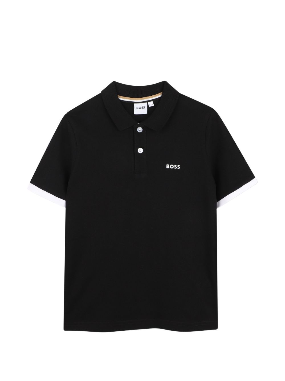 Polo per bambino Boss Kids nera con dettaglio logo J52955 09B BOSS KIDS 