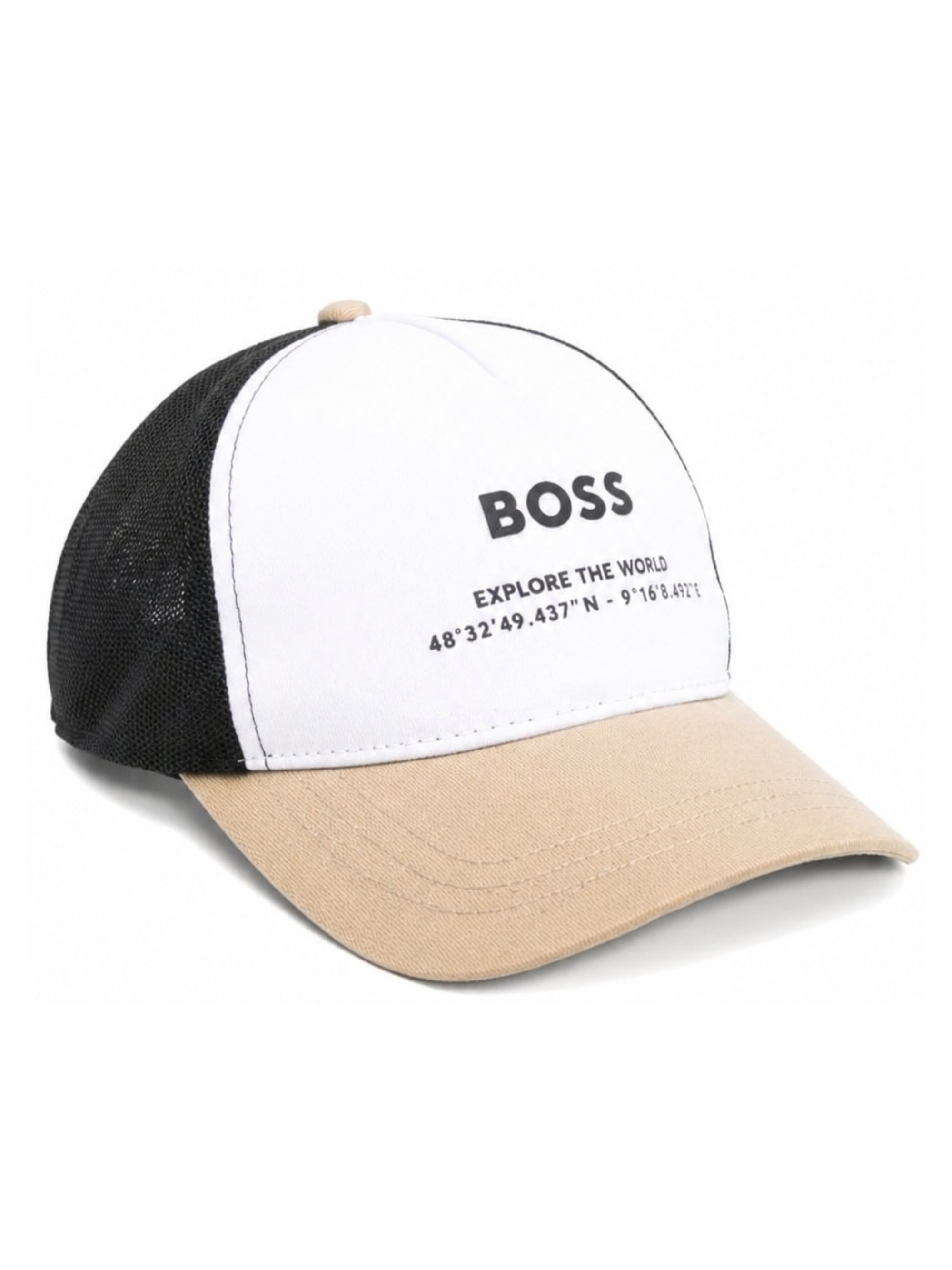 Cappello da baseball per bambino Boss Kids multicolore con logo sul davanti J53126 295 BOSS KIDS 
