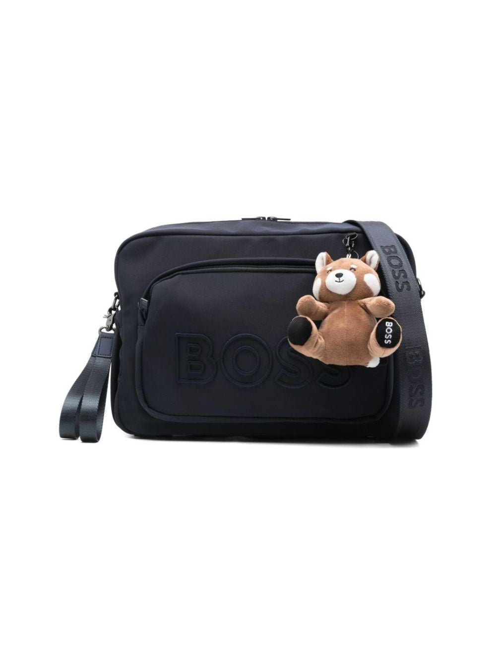 Borsa per neonato Boss Kids blu scuro con ciondolo giocattolo J53178 849 BOSS KIDS 