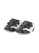Scarpine primi passi per neonato Boss Kids bianche e nere con design a inserti J53243 09B BOSS KIDS 