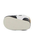 Scarpine primi passi per neonato Boss Kids bianche e nere con design a inserti J53243 09B BOSS KIDS 