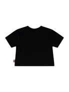 T-shirt per neonato Burberry Kids Equestrian Knight Design nero con stampa logo 8121190 A1189 BURBERRY KIDS 