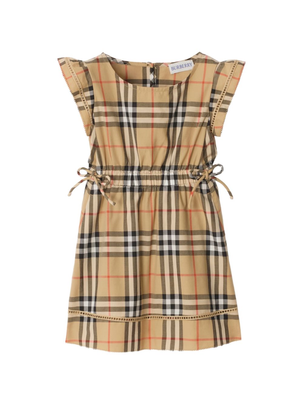 Abiti per neonata Burberry Kids beige con motivo Vintage Check all-over 8121301 B9368 BURBERRY KIDS 