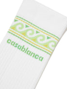 Calzini per bambino Casablanca Kids bianco con decorazione onde ASP26ACC01008 KNITTED WAVE CASABLANCA KIDS 