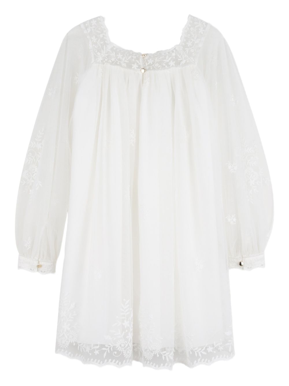 Abito per bambina Chloé Kids bianco in pizzo a fiori C20812 117 CHLOE' KIDS 
