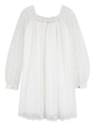 Abito per bambina Chloé Kids bianco in pizzo a fiori C20812 117 CHLOE' KIDS 