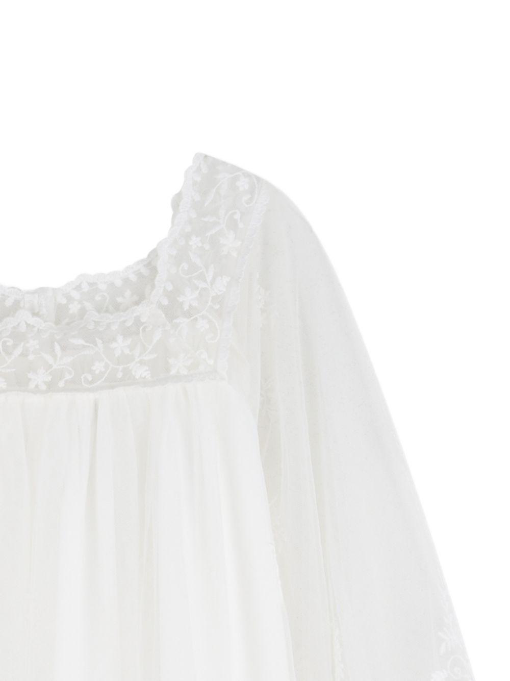 Abito per bambina Chloé Kids bianco in pizzo a fiori C20812 117 CHLOE' KIDS 
