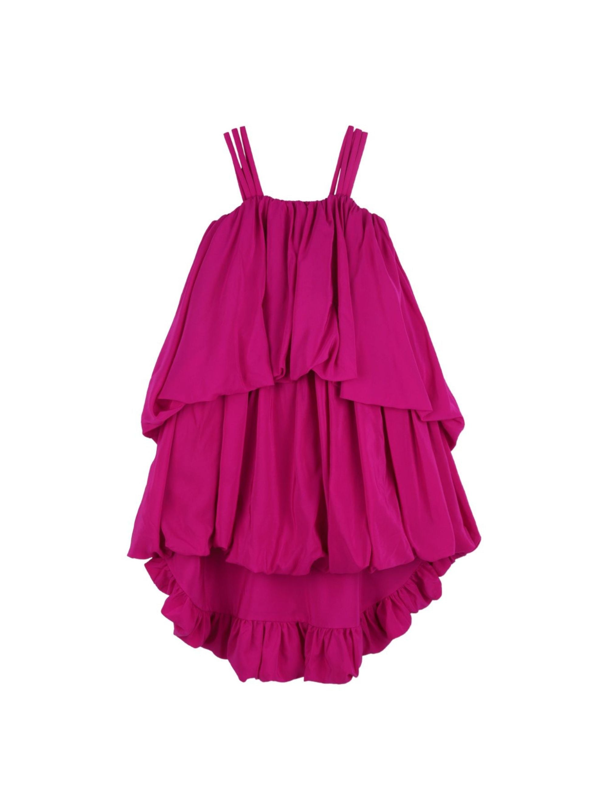 Abito per bambina Chloé Kids fucsia con balze C20813 46S CHLOE' KIDS 