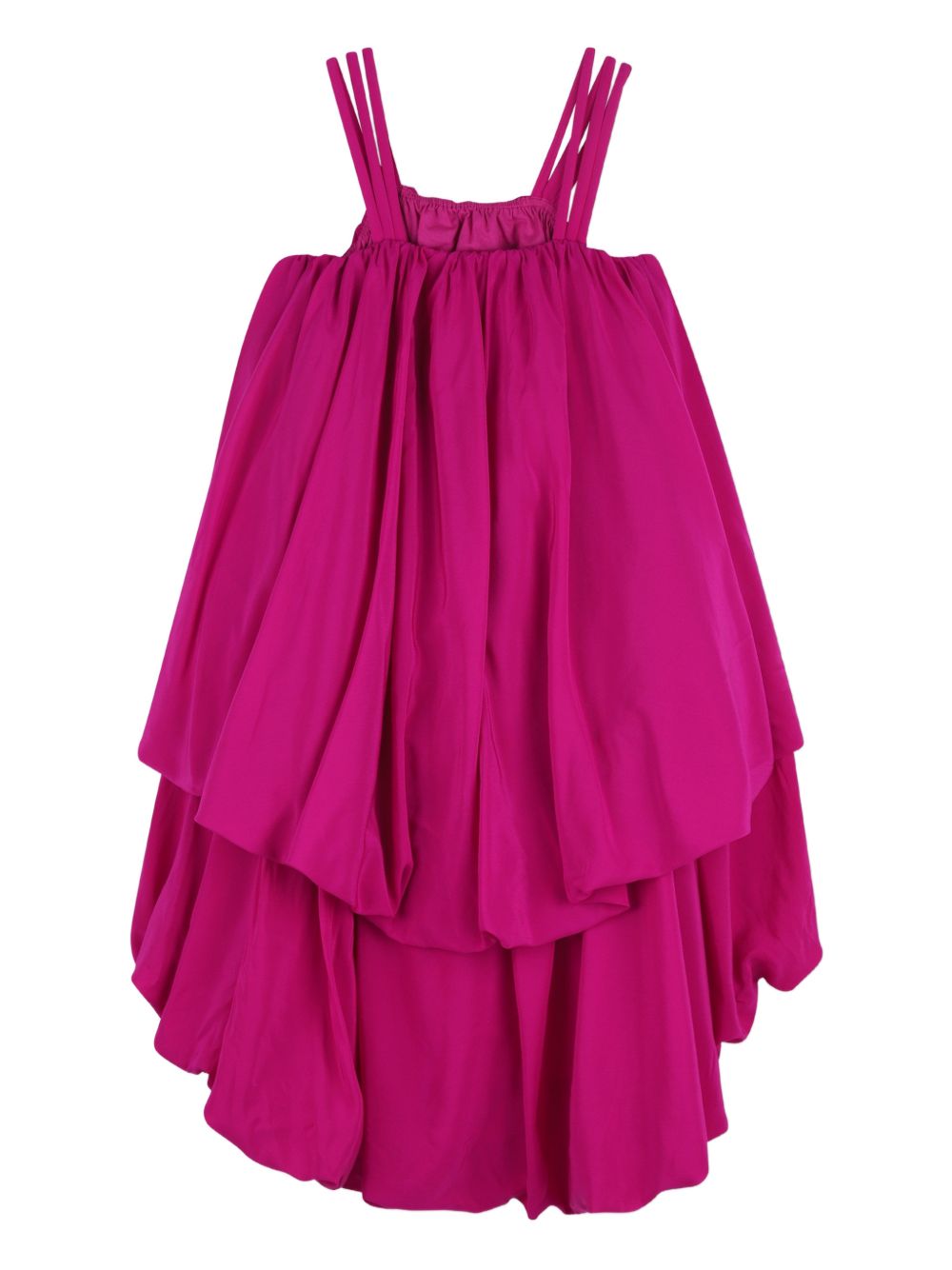 Abito per bambina Chloé Kids fucsia con balze C20813 46S CHLOE' KIDS 