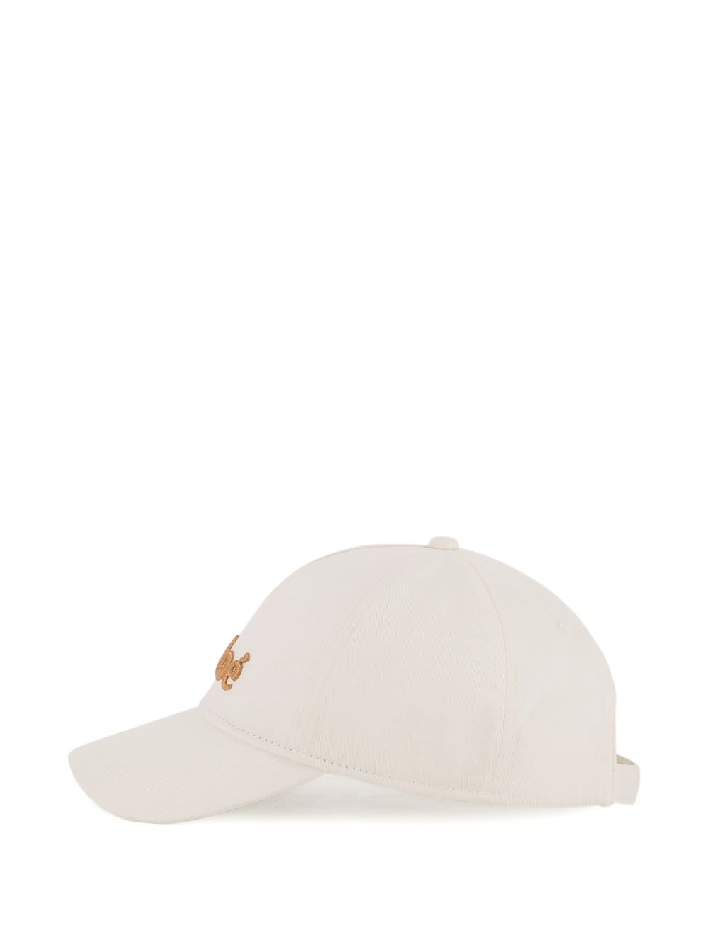 Cappello da baseball per bambina Chloé Kids bianco con logo ricamato C20871 105 CHLOE' KIDS 