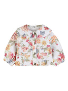 Giacca per neonata Chloé Kids bianca con stampa a fiori C20907 S95 CHLOE' KIDS 
