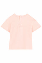 T-shirt per neonata Chloé Kids rosa con scritta logo C20910 46J CHLOE' KIDS 
