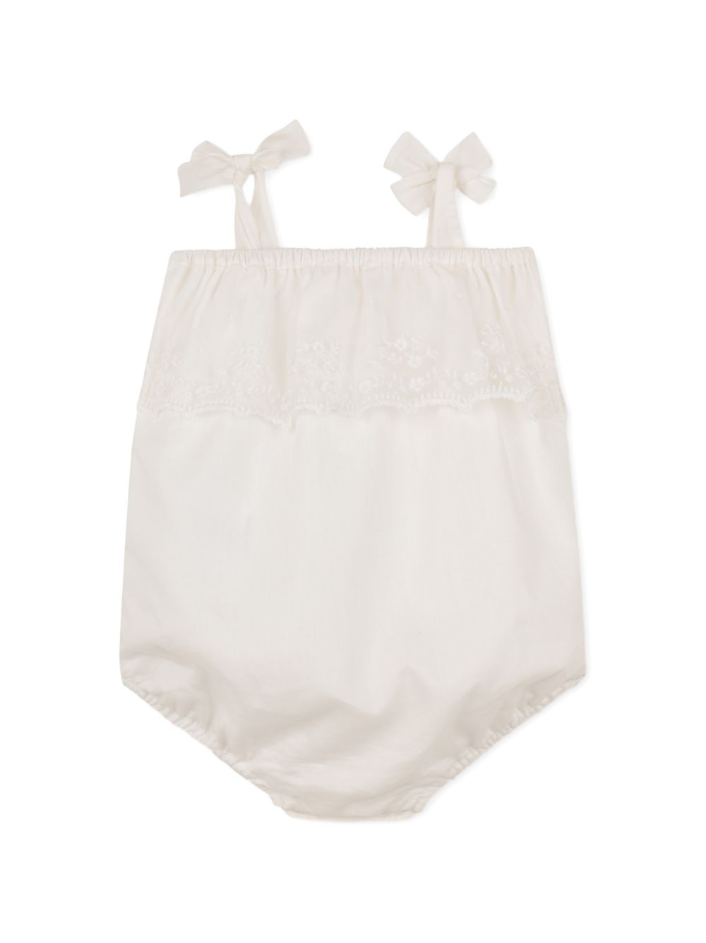 Set tutina e capellino per neonata Chloé Kids bianco con finiture in pizzo C20930 117 CHLOE' KIDS 
