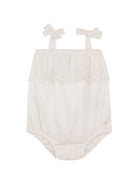 Set tutina e capellino per neonata Chloé Kids bianco con finiture in pizzo C20930 117 CHLOE' KIDS 
