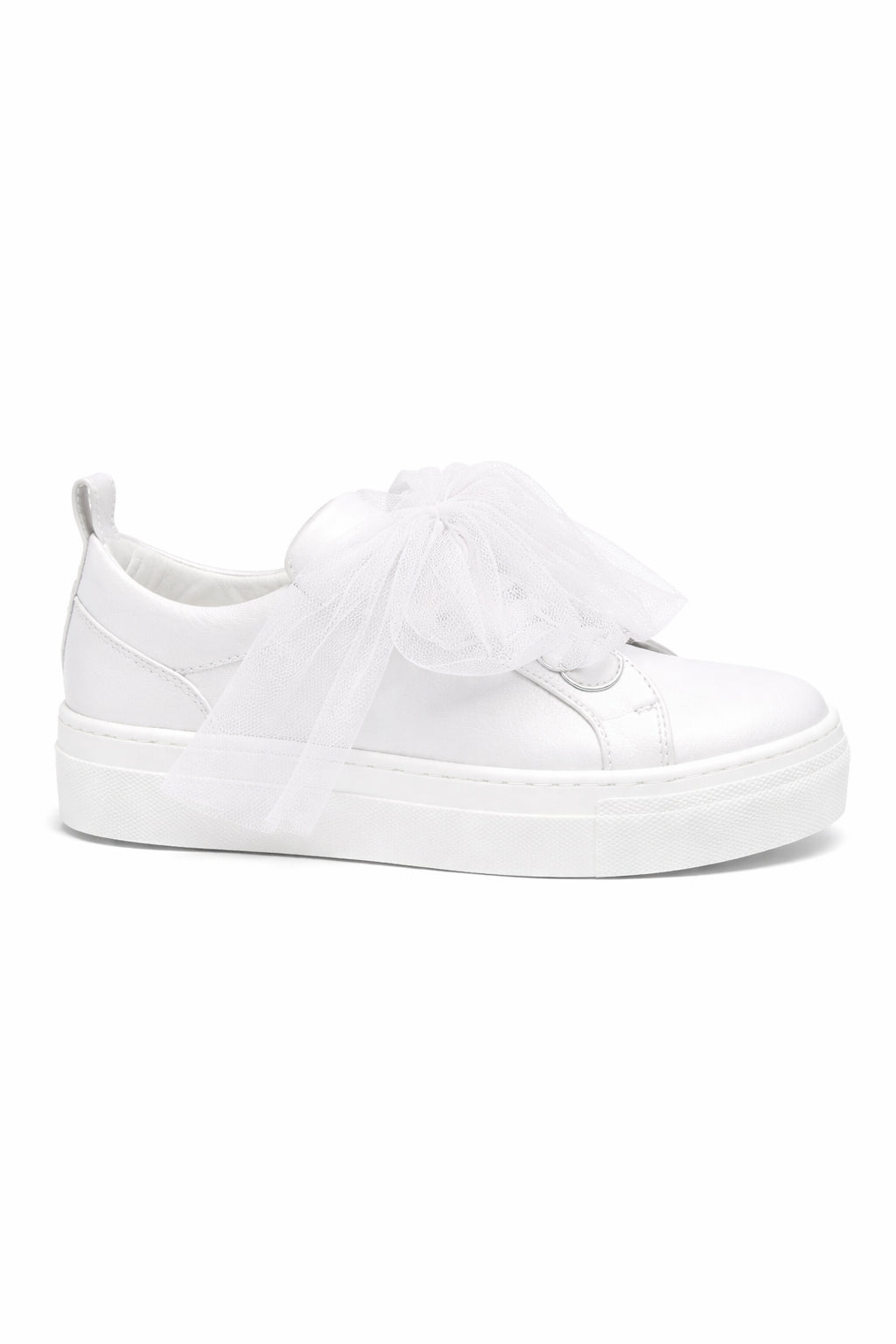 Sneakers per bambina Colorichiari bianche con dettaglio fiocco in tulle FJ958484 4224 15 COLORICHIARI KIDS 