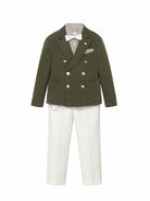 Completo per bambino Colorichiari verde con revers a punta MJ508369 4906 39 COLORICHIARI KIDS 