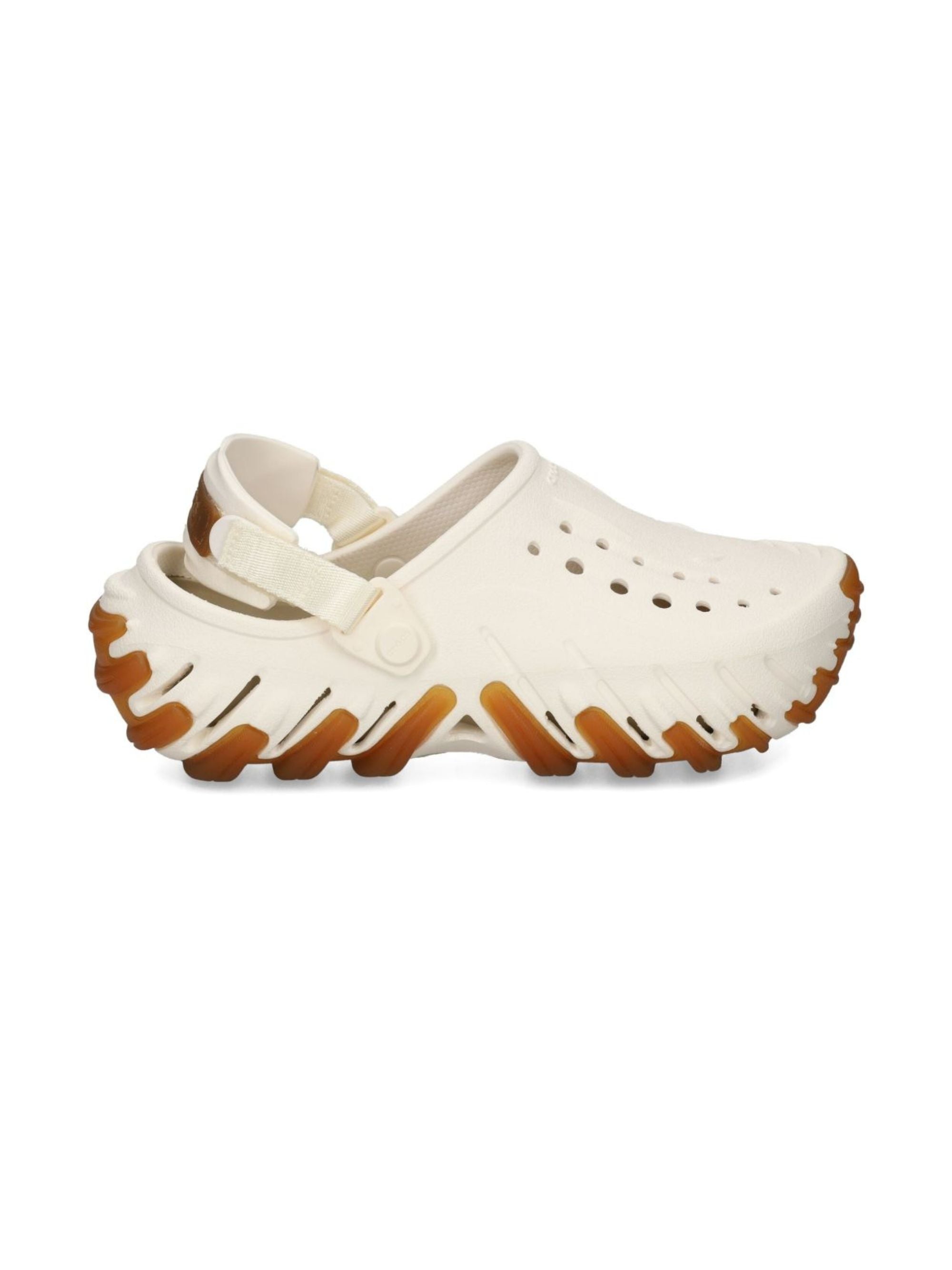 Sandali per donna Crocs beige con suola scanalata 211675 CHAL CROCS KIDS 