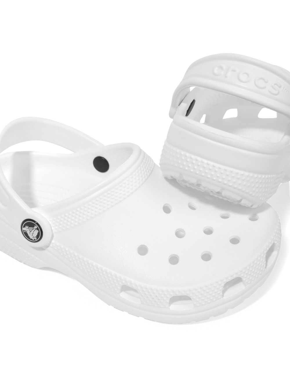 Clogs per bambini Crocs Kids bianche con cinturino posteriore 206991 WHI CROCS KIDS 