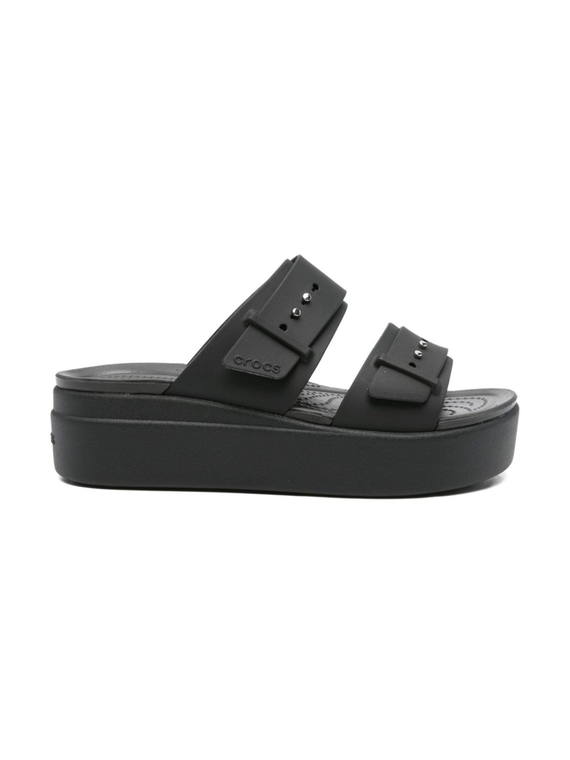 Sandali Brooklyn per donna Crocs nere con doppia fibbia 207431 BLK CROCS KIDS 