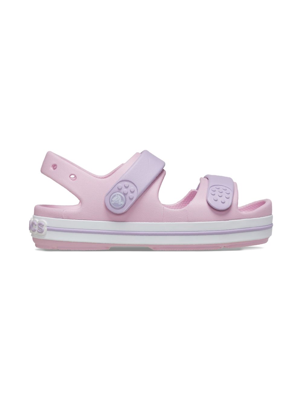 Sandali per bambina Crocs Kids rosa con dettaglio bicolore 209423 BALV CROCS KIDS 