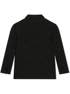 Blazer monopetto per bambino Dolce & Gabbana Kids nero con effetto jacquard L41J70 FJBAK N0000 DOLCE & GABBANA KIDS 