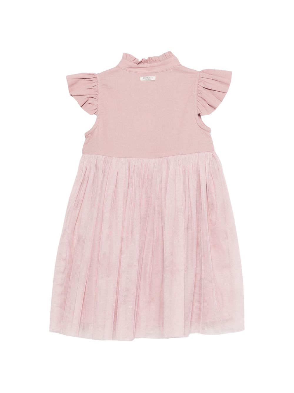 Abito Fleurance per bambina Donsje rosa con ruches 4062900 00197 DONSJE KIDS 