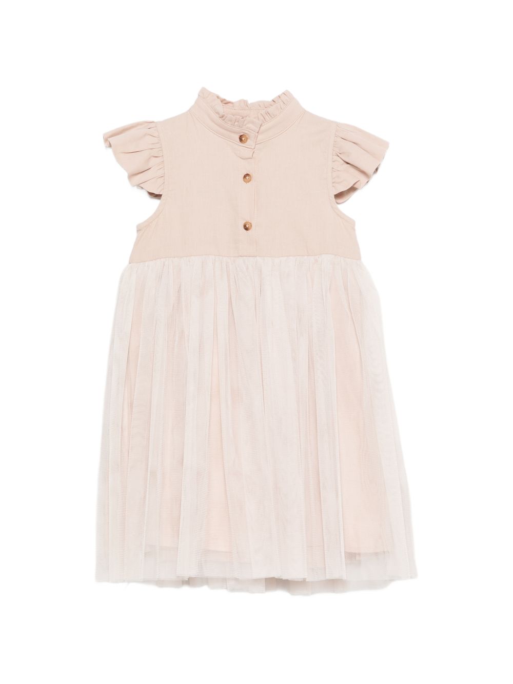 Abito Fleurence per bambina Donsje beige con ruches 4062900 DI005 DONSJE KIDS 