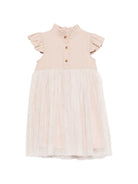 Abito Fleurence per bambina Donsje beige con ruches 4062900 DI005 DONSJE KIDS 