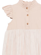 Abito Fleurence per bambina Donsje beige con ruches 4062900 DI005 DONSJE KIDS 