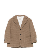 Blazer per bambino Douuod Kids marrone con finitura in rilievo DY2A64 U0267 334 DOUUOD KIDS 