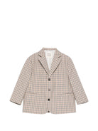 Blazer per bambino Douuod Kids beige con motivo a quadri DY2P34 B0097 108BG DOUUOD KIDS 