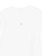 T-shirt per bambina Douuod Kids bianca con scollo a V DY4A12 J0371 100 DOUUOD KIDS 