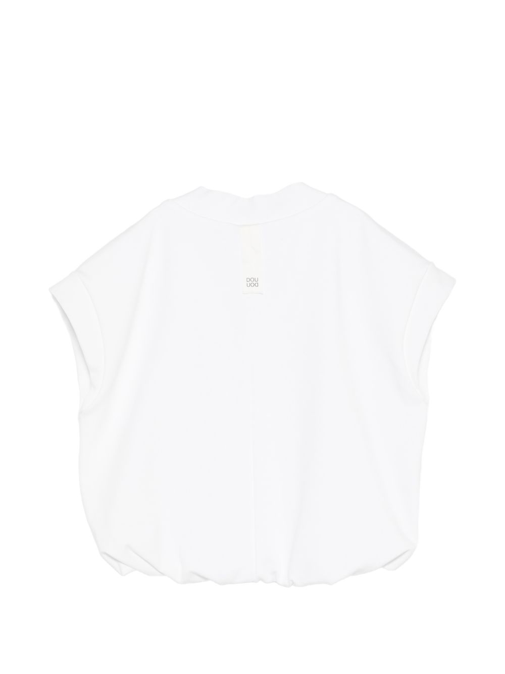 T-shirt per bambina Douuod Kids bianca con scollo a V DY4A12 J0371 100 DOUUOD KIDS 