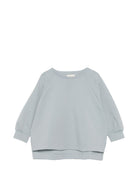 Felpa per bambina Douuod Kids azzurra con orlo svasato DY4A20 Z3728 60D DOUUOD KIDS 