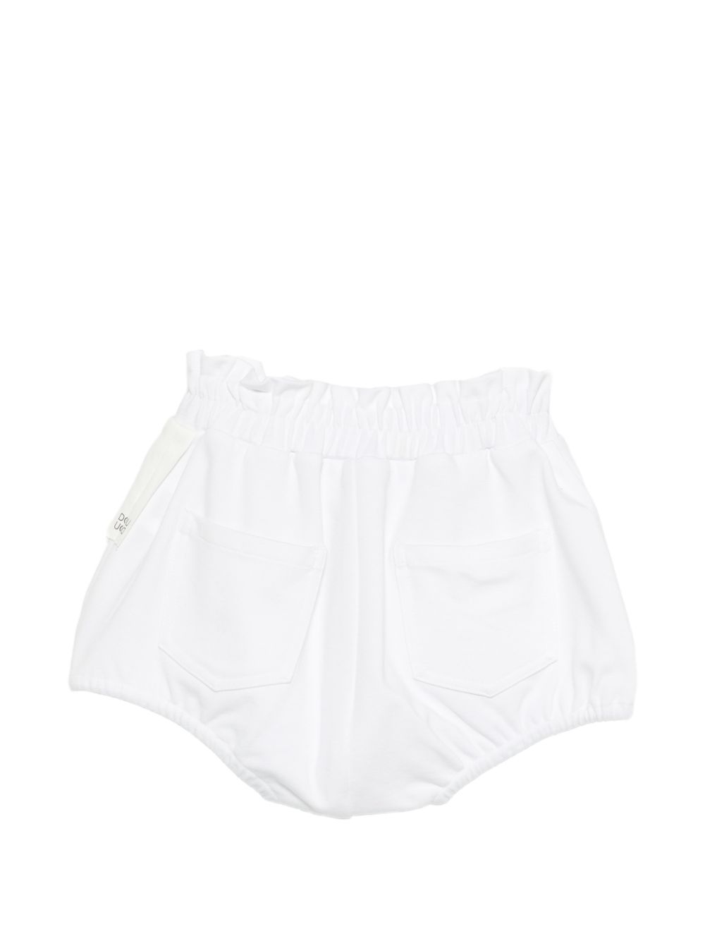 Shorts per bambina Douuod Kids bianchi con elastico in vita DY6A69 J0371 100 DOUUOD KIDS 