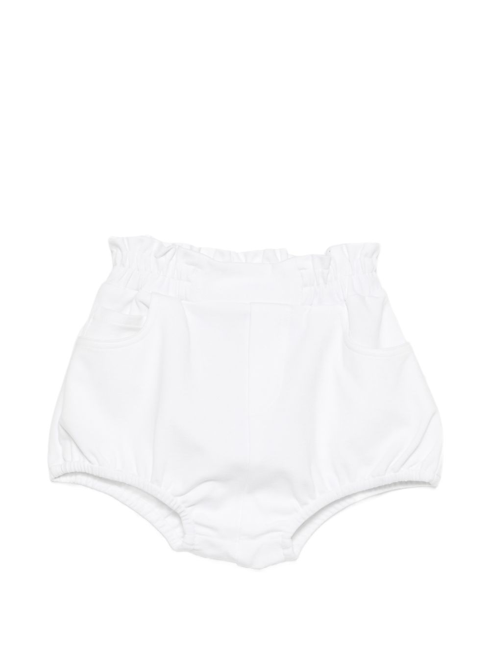 Shorts per bambina Douuod Kids bianchi con elastico in vita DY6A69 J0371 100 DOUUOD KIDS 