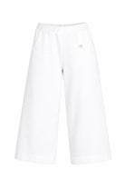 Pantaloni per bambina Douuod Kids bianchi con gamba larga DY6A80 J0371 100 DOUUOD KIDS 