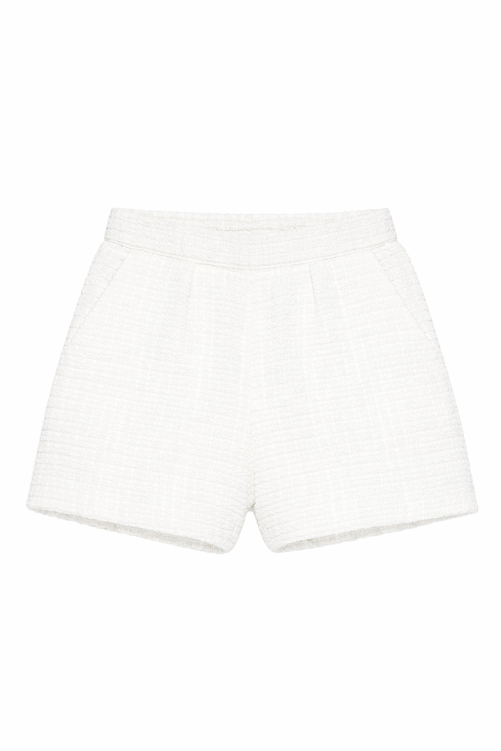 Shorts per bambina Douuod Kids bianchi con finitura in rilievo DY6B39 U0267 100 DOUUOD KIDS 