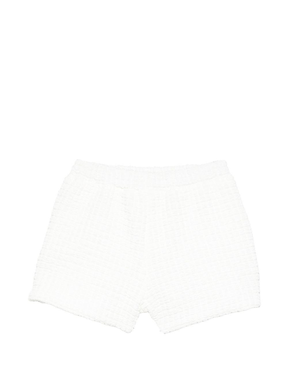 Shorts per bambina Douuod Kids bianchi con finitura in rilievo DY6B39 U0267 100 DOUUOD KIDS 