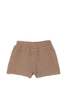 Shorts per bambina Douuod Kids marroni con finitura in rilievo DY6B39 U0267 334 DOUUOD KIDS 
