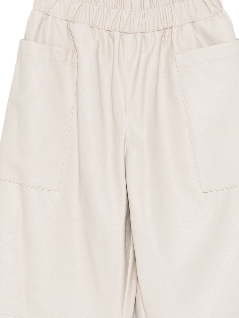Pantaloni per bambina Douuod beige con vita elasticizzata DY6P61 H0076 108 DOUUOD KIDS 