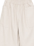 Pantaloni per bambina Douuod beige con vita elasticizzata DY6P61 H0076 108 DOUUOD KIDS 