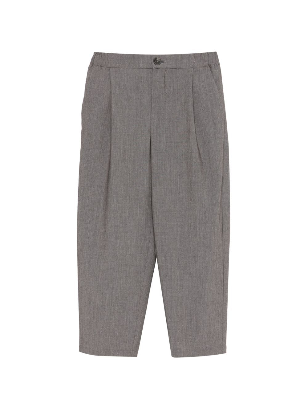 Pantaloni per bambino Douuod Kids grigio scuro con plissé DY6P81 I0321 808 DOUUOD KIDS 