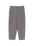 Pantaloni per bambino Douuod Kids grigio scuro con plissé DY6P81 I0321 808 DOUUOD KIDS 