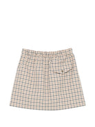 Gonna per bambina Douuod Kids marrone con motivo a quadri DY7A21 B0097 108BG DOUUOD KIDS 