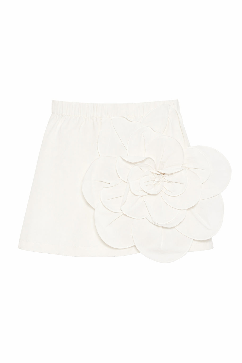 Gonna per bambina Douuod Kids bianca con dettaglio fiori DY7A71 P0589 101 DOUUOD KIDS 